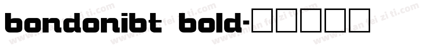 bondonibt bold字体转换